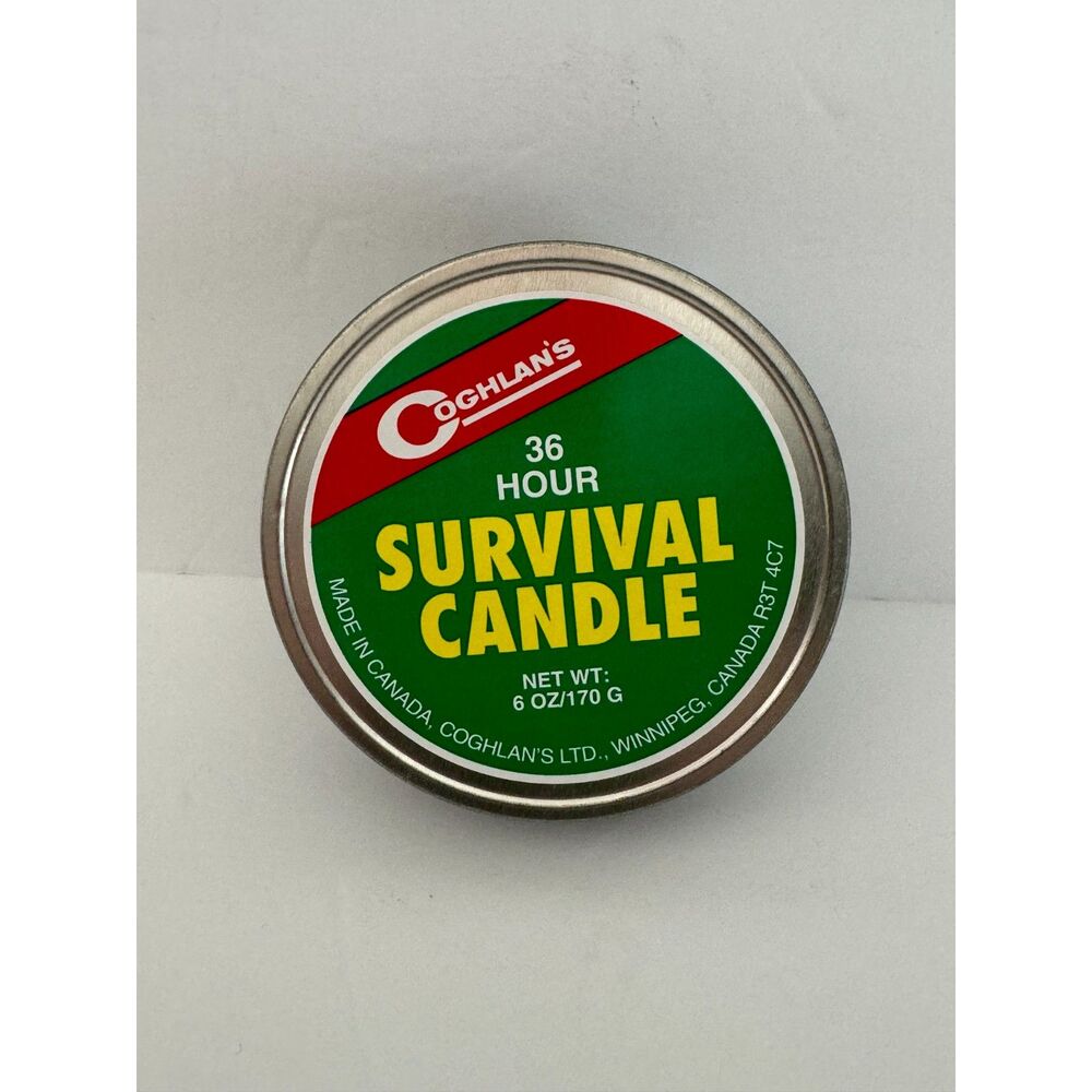Coghlan's 36hr Survival Candle 6oz NEW Camping Emergency Hiking Outdoor